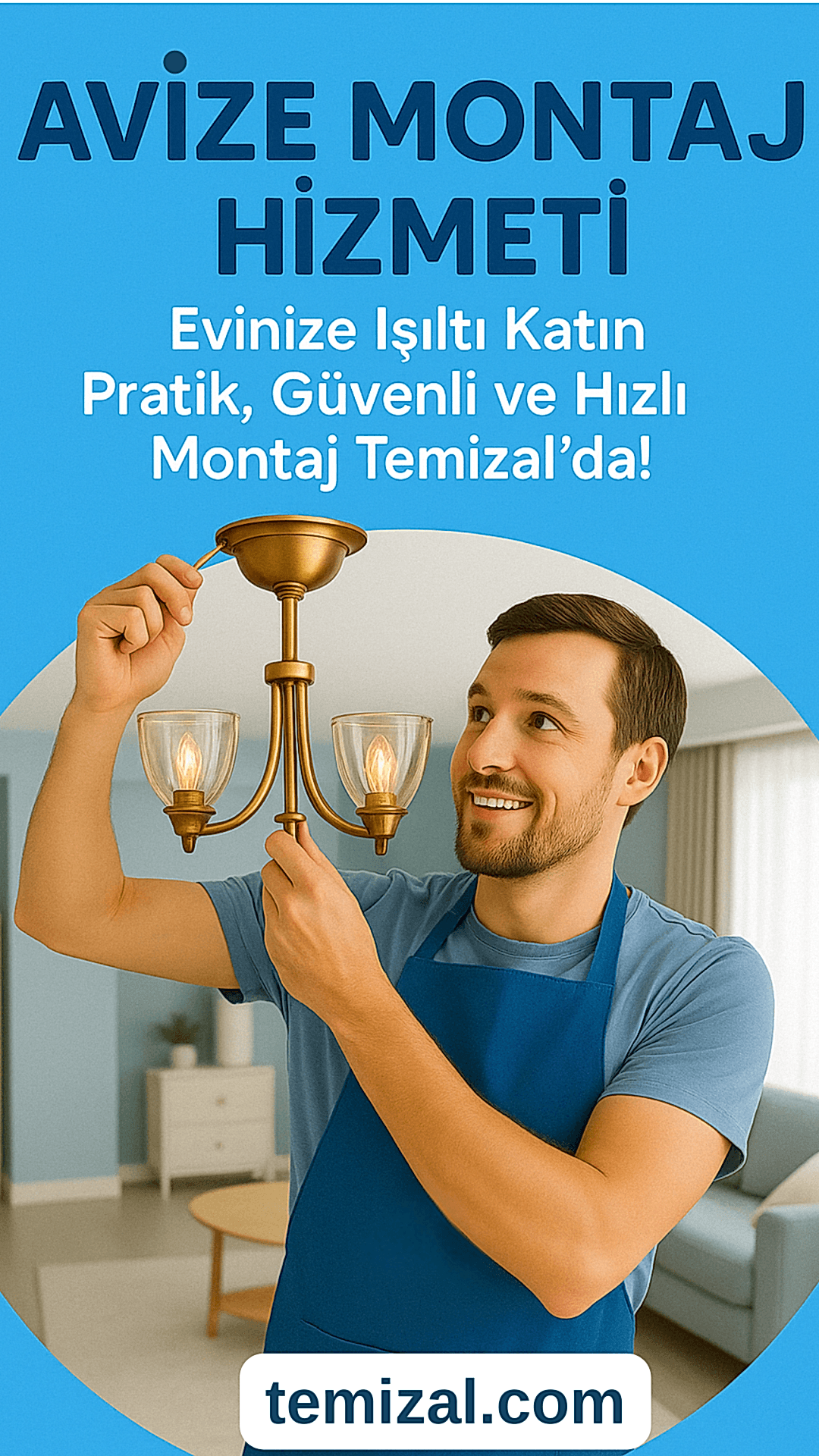 Avize Montaj Hizmeti: Evinize Işıltı Katın! Pratik, Güvenli ve Hızlı Montaj Temizal’da